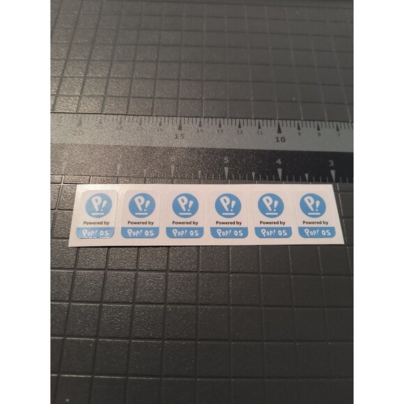 Pop OS Sticker / Decal / Badge (6 Pack) - Picture 3 of 3